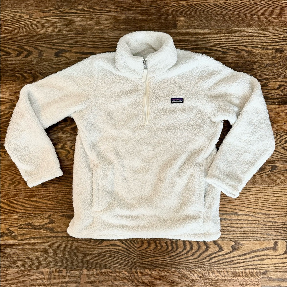 Girls size XL 14 White Half zip Patagonia